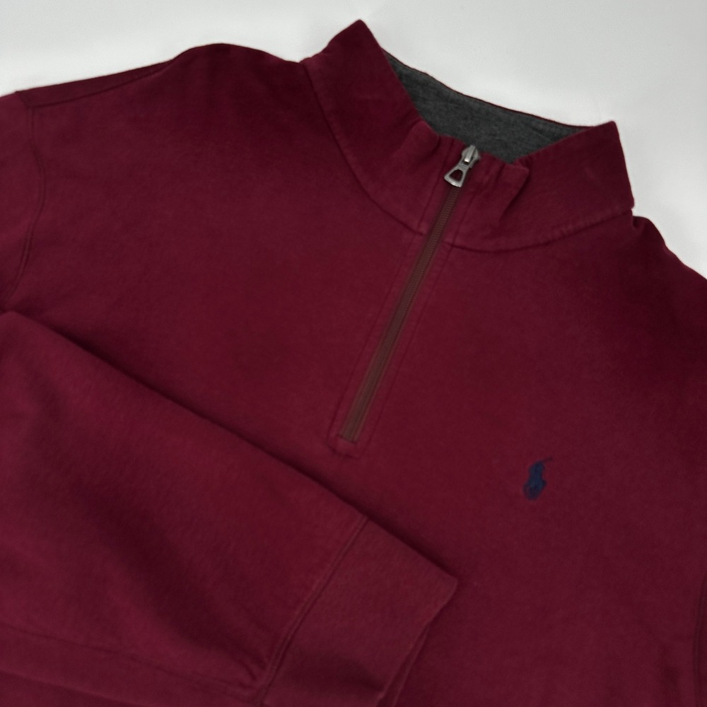 Polo Ralph Lauren Performance Quarter Zip Pullover Burgundy‎ Men XXL